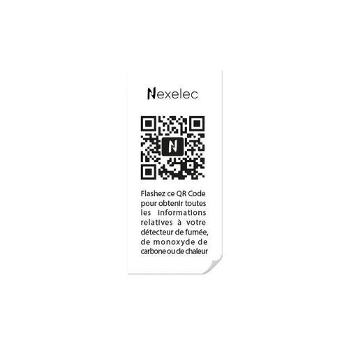 Kennzeichnungsetikett - QR’SAFE - NEXELEC - Strichcode / bedruckt / wärmeempfindlich