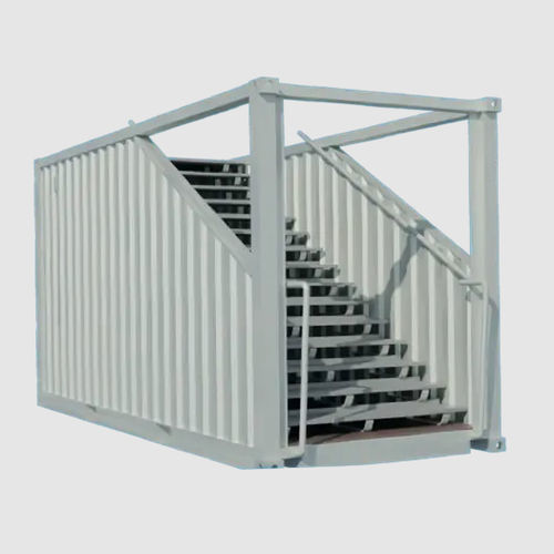 Containertreppe - Kubéko - gerade / Metall / mobil