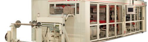 Thermoform-, Stanz- und Stapelmaschine / für Kunststoffplatten - POLYFORM 80 - Agripak srl - Kunststofffolien / ABS / PP