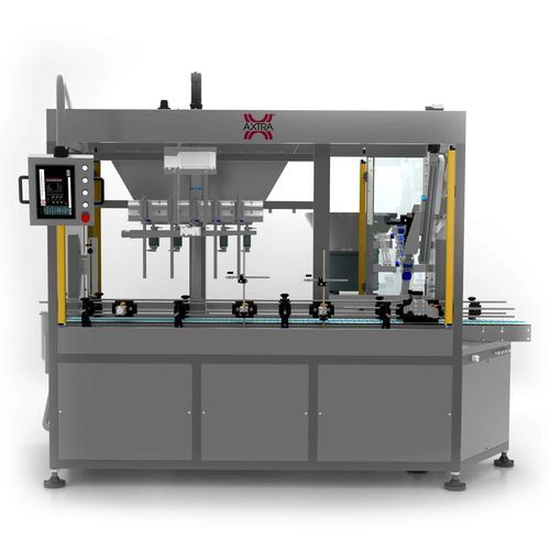 Automatische Füll- und Verschließanlage - Axtra Srl - für Flüssigkeiten / Monoblock / volumetrisch