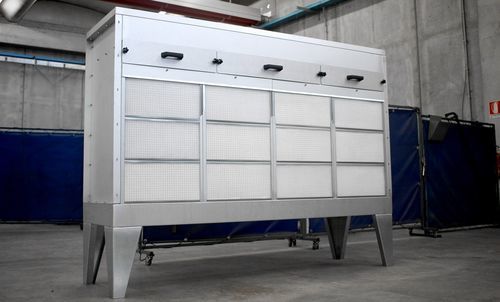 Trockenfilter-Lackierkabine - ULTRATECH Srl - geschlossen / für Einzelteile / modular