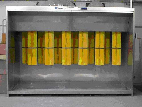 Pulverbeschichtungskabine / automatische Filterreinigung - CVP - ULTRATECH Srl - modular / automatisch