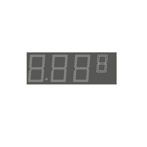 LED-Display - DIS Series - HITECHLED SRL - digital / 4-stellig / 3-stellig