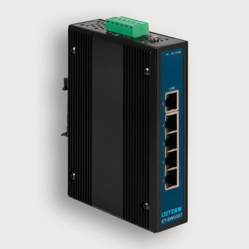 Ethernet-Switch / unmanaged - 772000 - LÜTZE - 5 Ports / für DIN-Schiene / wandmontiert