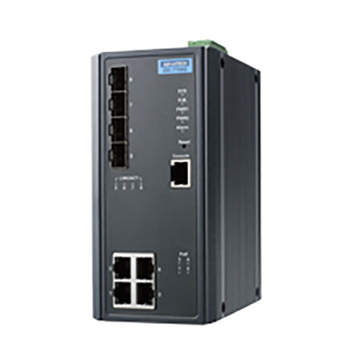 Ethernet-Switch / managed - EKI-7708E-4FPI - ADVANTECH - 8 Ports / für DIN-Schiene / embedded