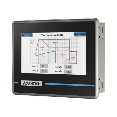 Bedienterminal mit resisitivem Touchscreen - WOP-204K - ADVANTECH - einbaufähig / 480 x 272 / RISC