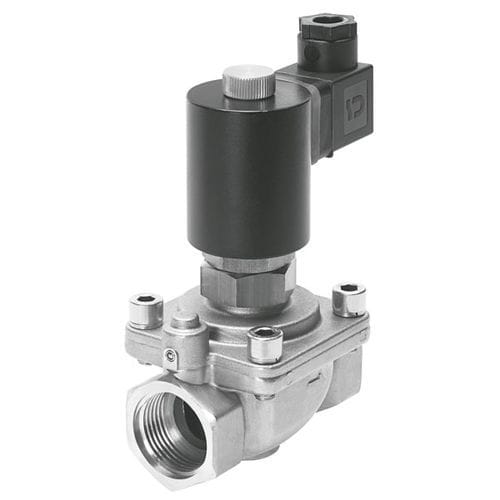 Vorgesteuertes Magnetventil - VZWF - FESTO - 2-Wege / NC / Wasser
