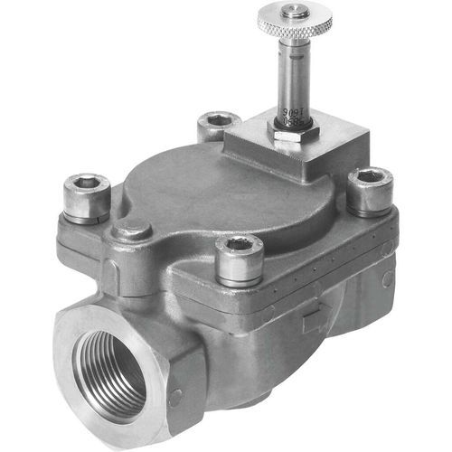 Vorgesteuertes Magnetventil - VZWM-L - FESTO - 2-Wege / NC / Wasser