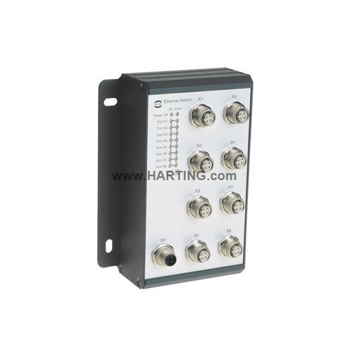 Ethernet-Switch / unmanaged - Ha-VIS eCon 4000 - HARTING - 8 Ports / wandmontiert / schnell