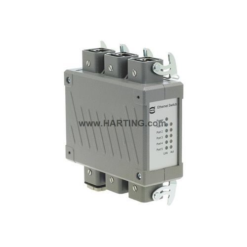 Ethernet-Switch / unmanaged - Ha-VIS eCon 7050-B1 - HARTING - 5 Ports / für DIN-Schiene / wandmontiert