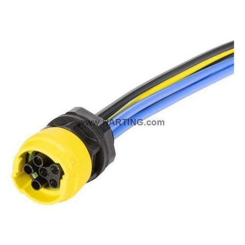 Plattenmontiertes Steckverbinder-Gehäuse - S15_PFT_STR-FM_AC_F_6P - HARTING - IP67 / IP65 / Kunststoff