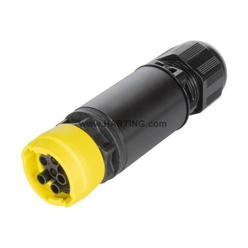 Datensteckverbinder - S15_CC_STR_AC_CRT_F_6P_6-13 - HARTING - Stromversorgung / Kabel zu Kabel / zirkulär