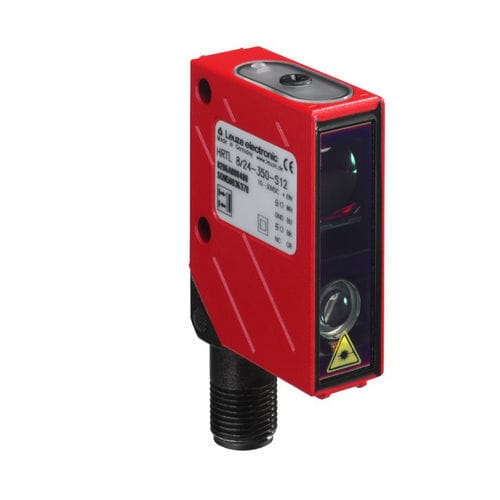 Optoelektronischer Sensor / mit Hintergrundausblendung - HRTL 8/66-350-S12  - Leuze electronic GmbH + Co. KG - Reflexions-Lichttaster / rechteckig / LED