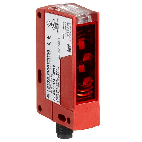 Optoelektronischer Sensor / polarisierte Rückbeleuchtung - PRK46C.D/4P-M12 - Leuze electronic GmbH + Co. KG - rechteckig / LED / digital