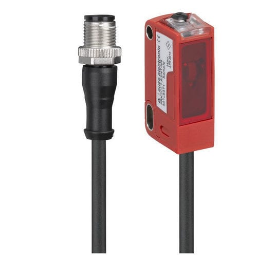 Optoelektronischer Sensor / polarisierte Rückbeleuchtung - PRK3CL1.A3/4T-200-M12  - Leuze electronic GmbH + Co. KG - rechteckig / Laser / digital