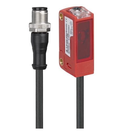 Optoelektronischer Sensor / polarisierte Rückbeleuchtung - PRK3C.BA3/4T-200-M12  - Leuze electronic GmbH + Co. KG - rechteckig / LED / digital