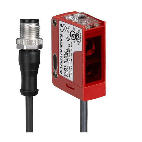 Optoelektronischer Sensor / mit Hintergrundausblendung - HT25C/4P-200-M12  - Leuze electronic GmbH + Co. KG - Reflexions-Lichttaster / rechteckig / LED