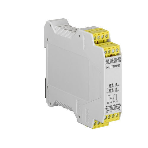 Sicherheitsrelais für Lichtvorhang - MSI-TRMB-02  - Leuze electronic GmbH + Co. KG - 2NO / NO/NF / IEC