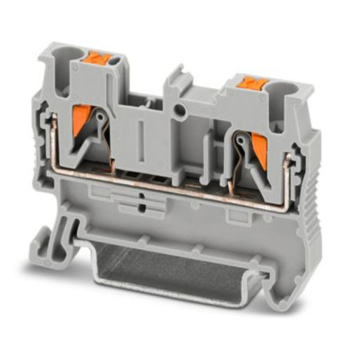 Steckbarer Klemmenblock - PT 2,5 - PHOENIX CONTACT GmbH & Co. KG - Push-in / Durchführung / grau