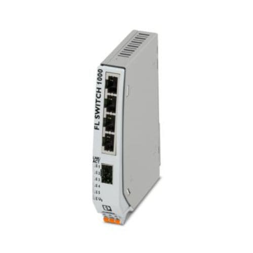 Ethernet-Switch / unmanaged - FL SWITCH 1004NT-SFX - PHOENIX CONTACT GmbH & Co. KG - 5 Ports / für DIN-Schiene / RJ45