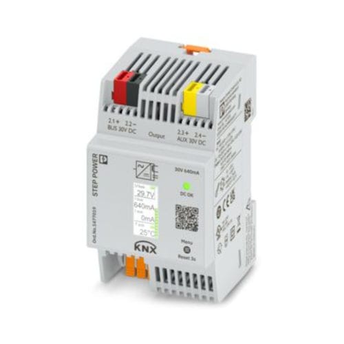 Stromversorgung für DIN-Schiene - STEP3-PS/1AC/KNX/640/LPT - PHOENIX CONTACT GmbH & Co. KG - AC/DC / einphasig / für Bus