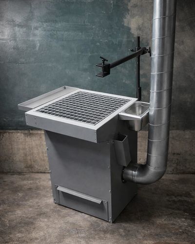 Weichstahl-Schweißtisch - 95049109 - KEMPER - Absaugung / mit Filter