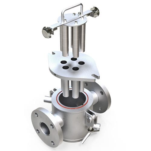 Flüssigkeitsfilter - Magnetic filter, double walled, SFHD series - Goudsmit Magnetics BV - Sieb / Magnet / für die Lebensmittelindustrie