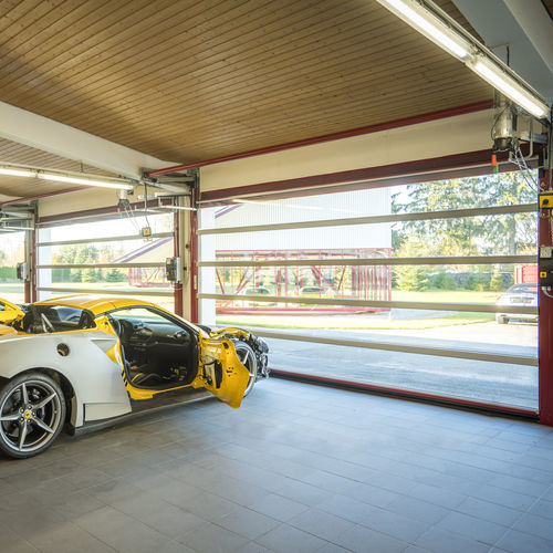 Hubtor - Hubtore SPACELITE&reg; HTvision - Butzbach GmbH Industrietore - Sektional / faltbar / Aluminium