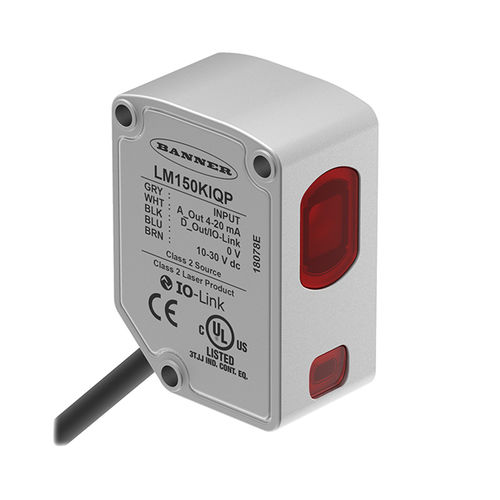 Optoelektronischer Sensor / Reflexions-Lichttaster - LM150KIQP - TURCK - rechteckig / Laser / Analog