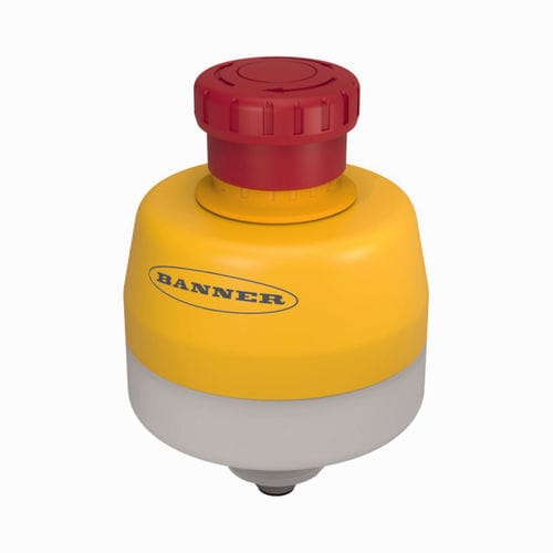 Notausschalter-Drucktaster - SSA-EB1PLYR-0DECQ8 - TURCK - IP65 / Kunststoff / beleuchtet