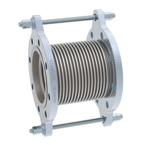 Stahl-Kompensator - SF-20 - STENFLEX Rudolf Stender GmbH - rund / Flansch / für Kanalisationen