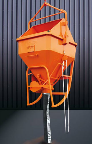 Achteckiger Betonkübel - 1036 series - Eichinger Equipement - mit Entladungsschlauch