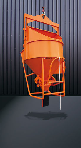 Konischer Betonkübel - 1018 series - Eichinger Equipement - mit Entladungsschlauch