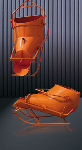 Konischer Betonkübel - 1025 series - Eichinger Equipement - Bodenablauf