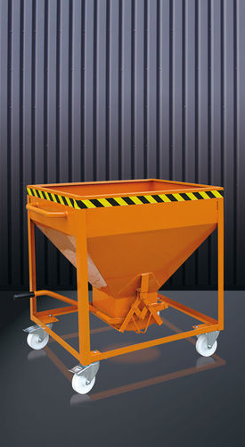 Stahlmüllbehälter - 2051 series - Eichinger Equipement - für Industrieprodukte / 4 Räder / mit Griff