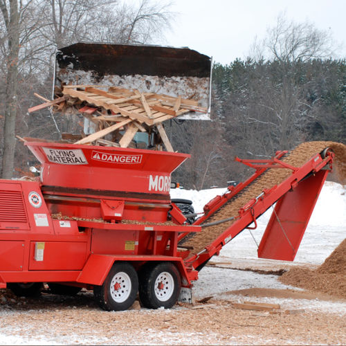 Abfallzerkleinerer - 950 - Morbark, Inc. - für Holz / Trommel / horizontal