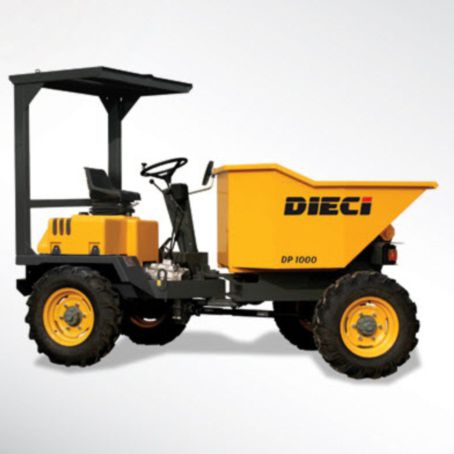 Dumper mit Gummireifen - DP1000 T - DIECI S.r.l. - Diesel / mit Frontentladung / selbstladend