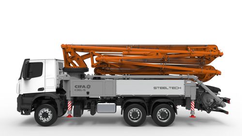Anhängermontierte Autobetonpumpe - K36L-5 - CIFA S.p.A - für Baustelle