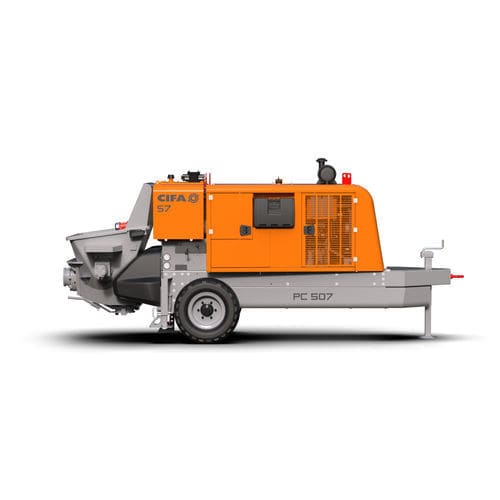 Anhängermontierte Betonpumpe - PC 507 - CIFA S.p.A - für Baustelle / Diesel