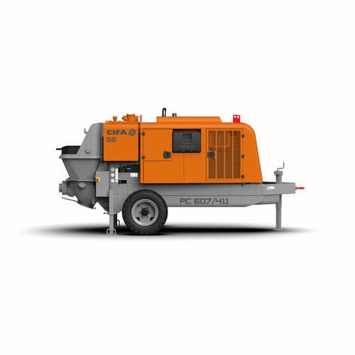 Anhängermontierte Betonpumpe - PC_607 - CIFA S.p.A - für Baustelle / Diesel / elektrisch