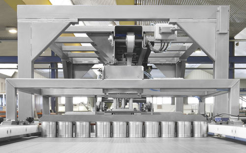 Kartonpacker Entpacker / mit oberer Öffnung - Maquinaria Ferlo - für Metall / Vakuum / für Glasbehälter