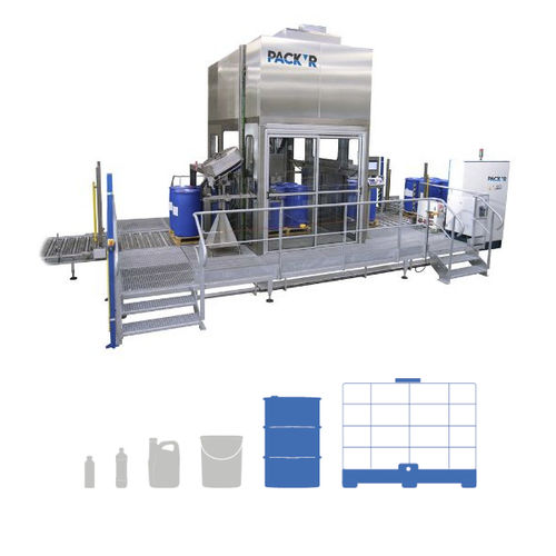 Lineare Füllmaschine - INLEO-P - PACK'R - automatisch / Multicontainer / Fass
