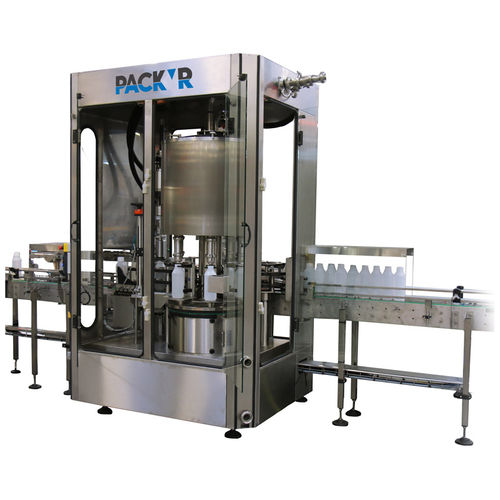 Abfüll- und Verschließanlage / per Gewicht - REVO-S8 - PACK'R - für Flaschen / für Flüssigprodukte / automatisch