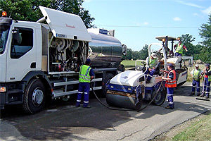 LKW-montierter Sprühanlage für Binder - Serviroute - SECMAIR