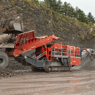 Kegelbrecher - C-1550+ - TEREX Mobile Processing Equipment - mobil / für Gestein / dieselbetrieben
