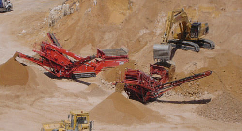 Siebmaschine für Steinbrüche - 683 - TEREX Mobile Processing Equipment - Vibration / mobil / für Pellets