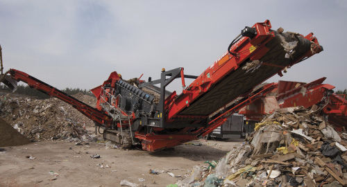 Siebanlage für Baustellen - 883+ Spaleck - TEREX Mobile Processing Equipment - für Recyclingprodukte / mobil / für Schüttgut