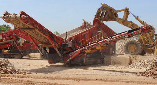 Siebanlage für Baustellen - 893 - TEREX Mobile Processing Equipment - für Steinbrüche / für Recyclingprodukte / mobil