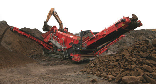 Siebanlage für Baustellen - 883+ - TEREX Mobile Processing Equipment - für Steinbrüche / für Recyclingprodukte / mobil