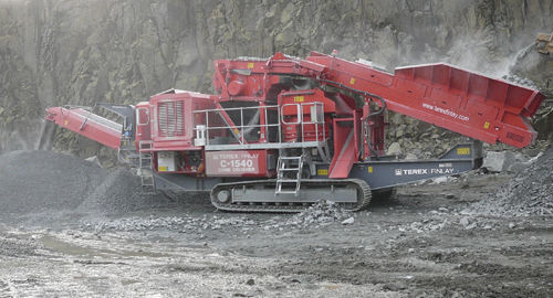 Hydraulischer Kegel Brecher - C-1540P - TEREX Mobile Processing Equipment - mobil / auf Raupen / hohe Kapazität
